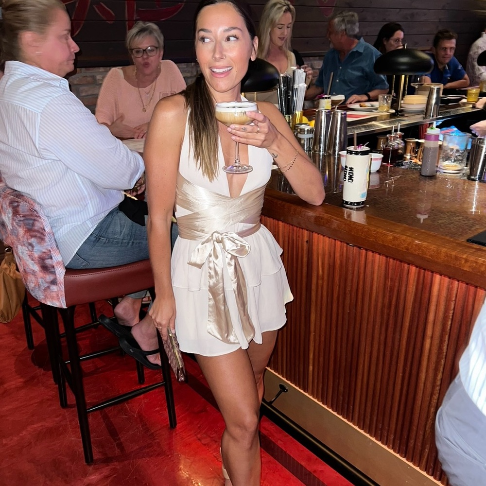 Lucy In The Sky Silk and Crepe Wrap Dress